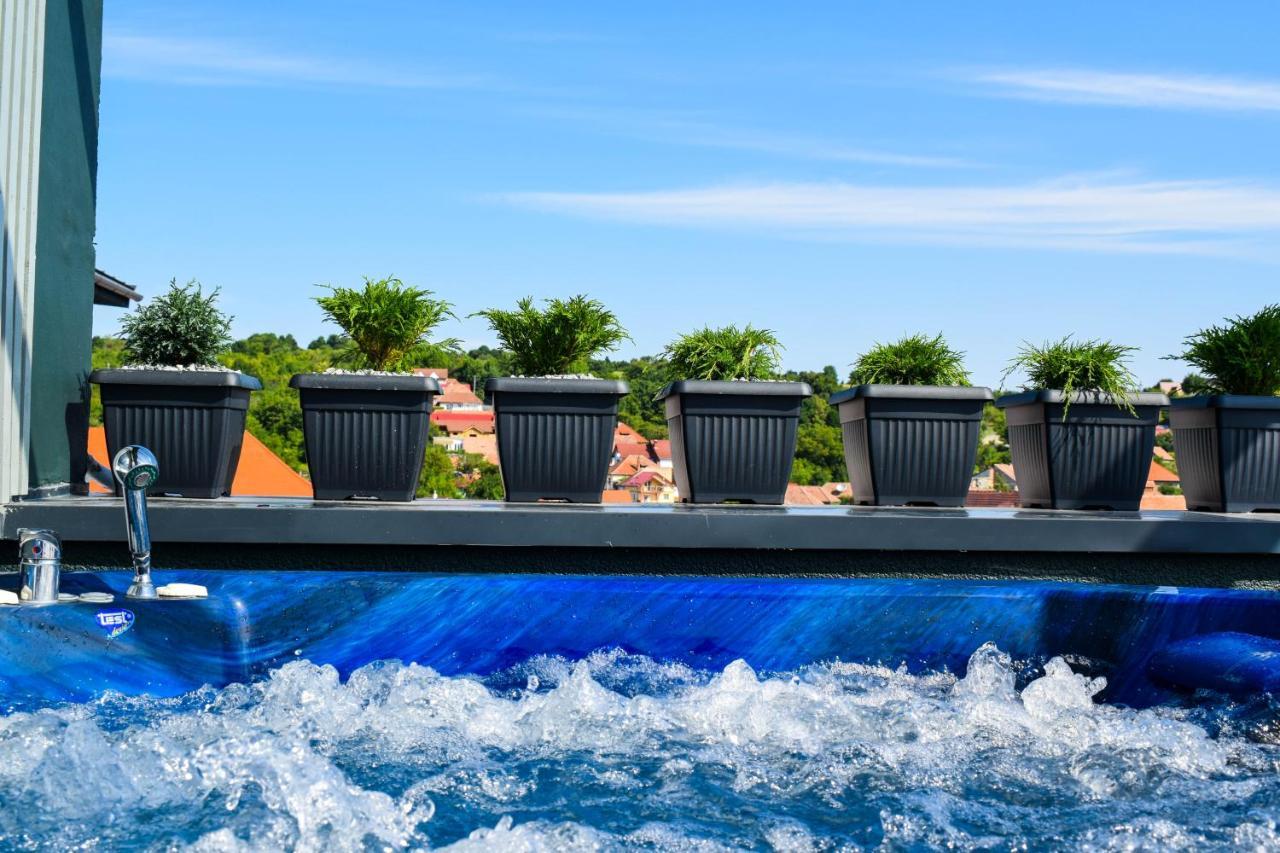 Heltau Jacuzzi Penthouse Cisnădie Exterior foto